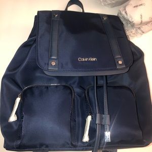 Calvin KleinTeodora Cargo Navy Blue Nylon Backpack